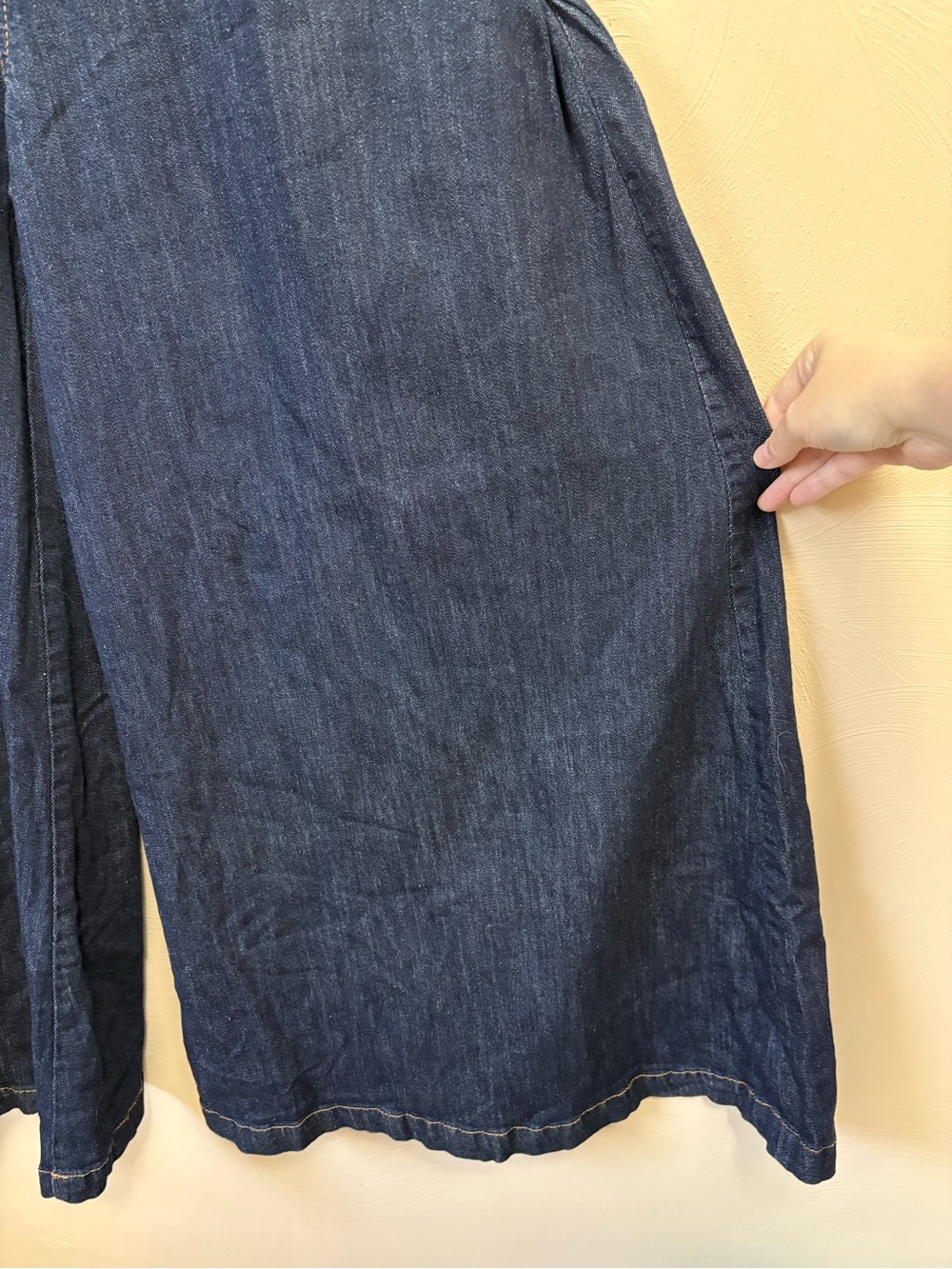 Anthropologie Pilcro Dramazzo Ultra Wide-Leg Jeans Blue Size 29 - Picture 9 of 16
